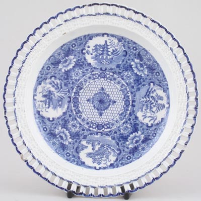 Plate Pierced Rim c1820